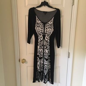 connected apparel Dresses - Black & White sweater dress, large connected apparel Dresses - Black & White sweater dress, large
